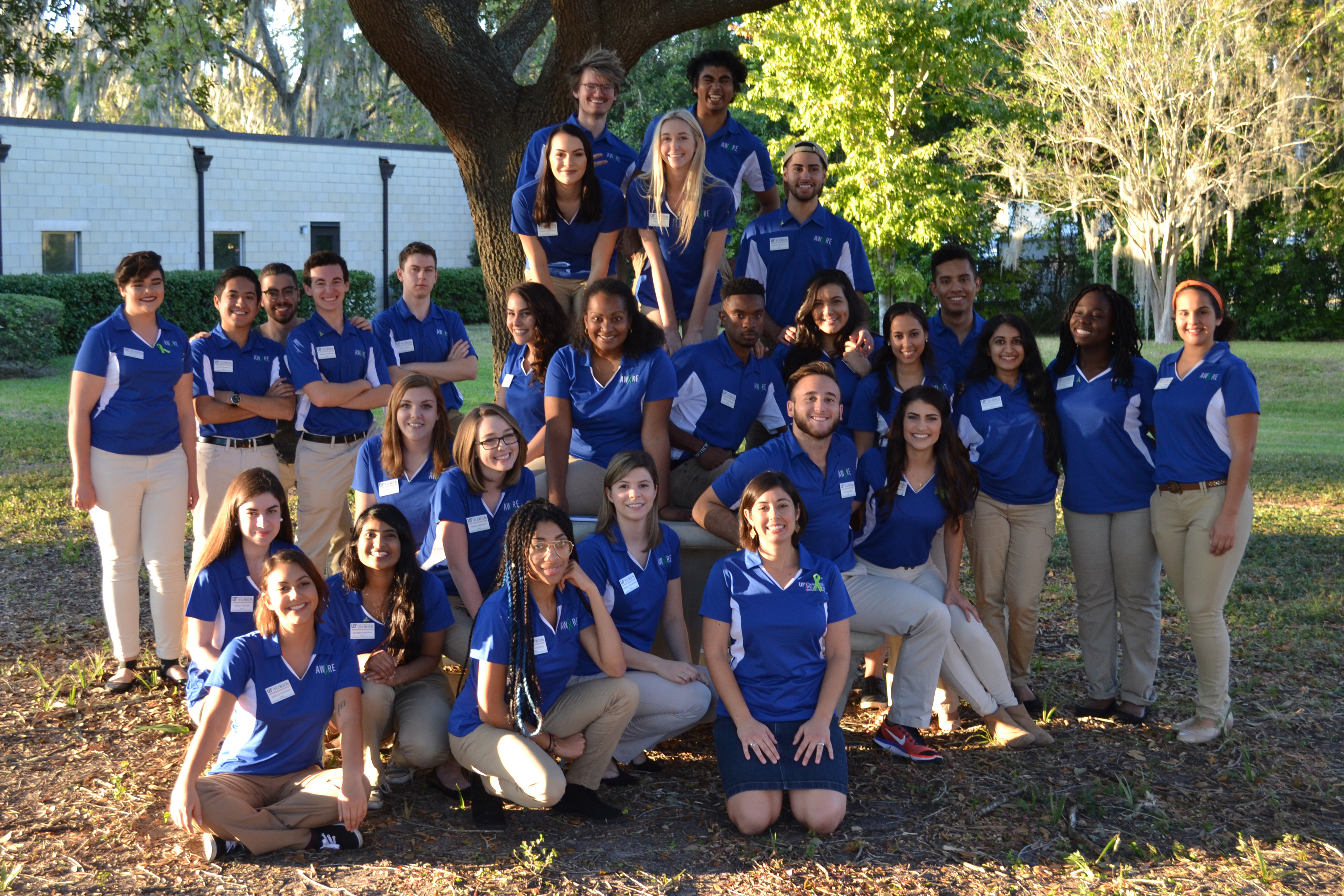 group photo of 2016-17 aware ambassadors