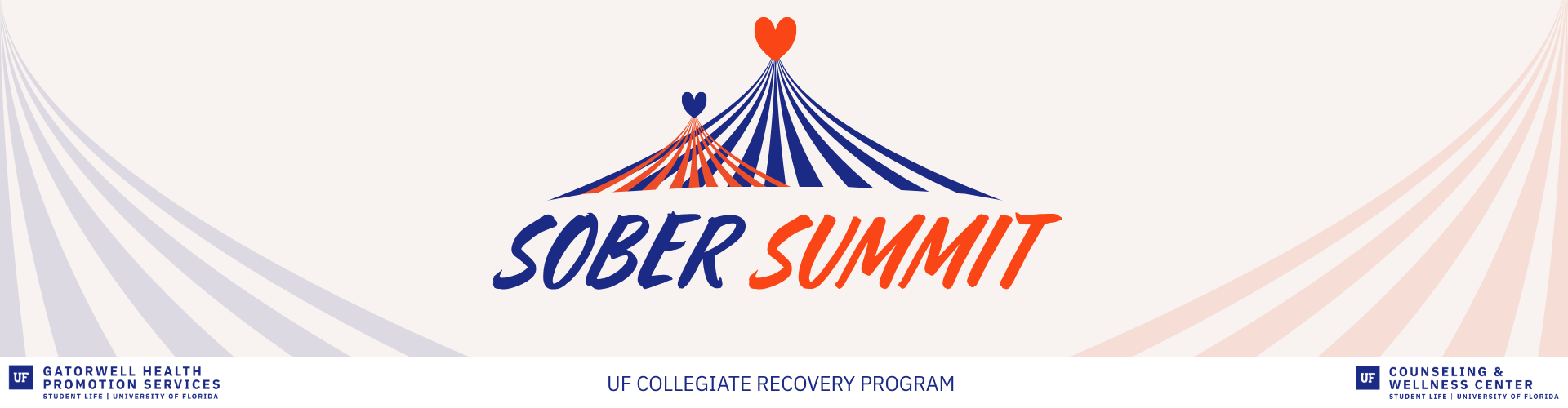 Banner for Sober Summit by The UFCollegiate Recovery Program.