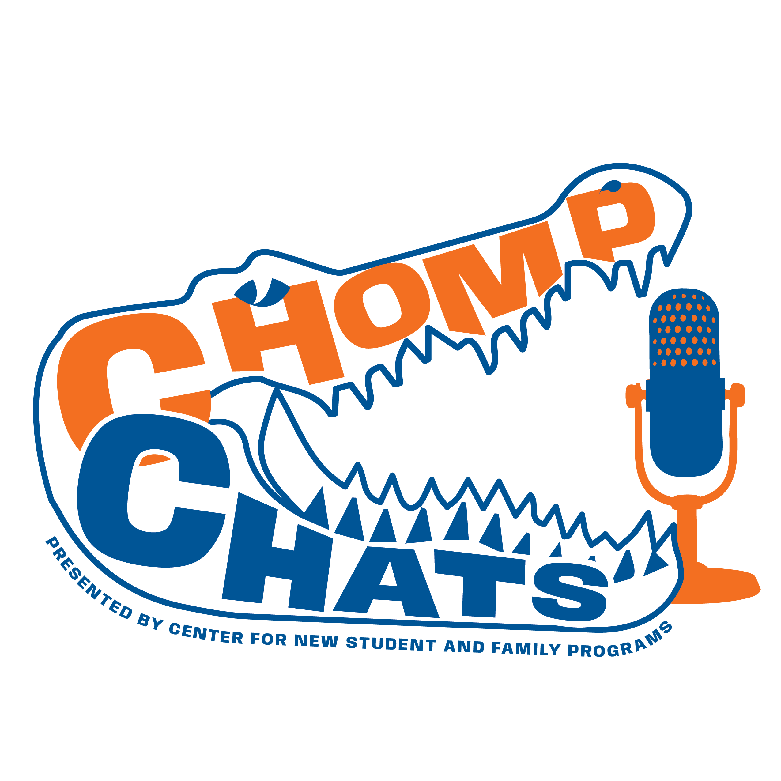 Chomp Chats logo.